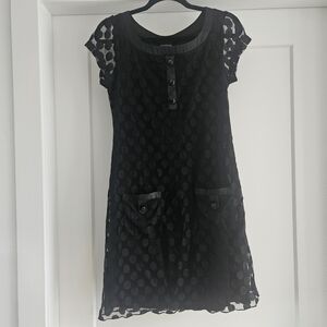 Enfocus Studio Black Mini Dress